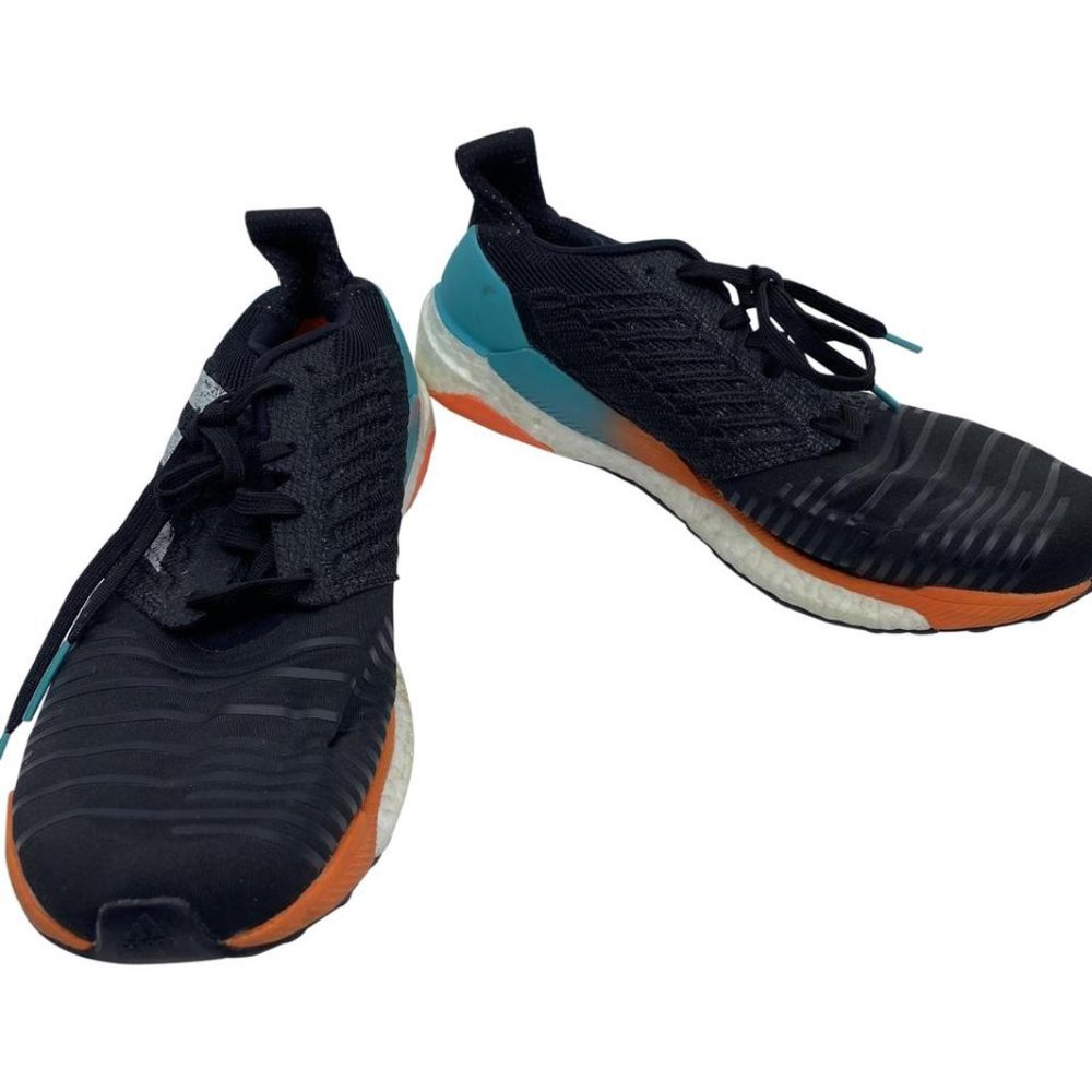 Adidas SOLAR BOOST Black Blue Sneakers Size: US9.5 - Picture 1 of 8